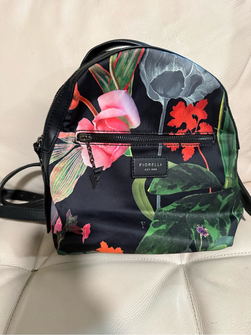 Black Floral Crossbody Bag